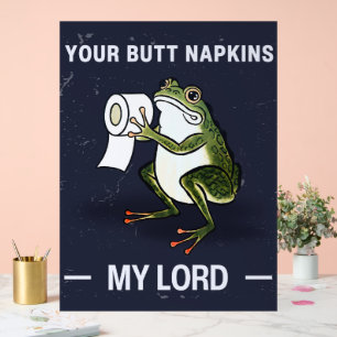 Dein Hintern Napkins Mein Herr Acrylschild