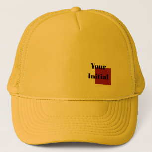 Dein Initialen-Monogramm Gold Truckerkappe