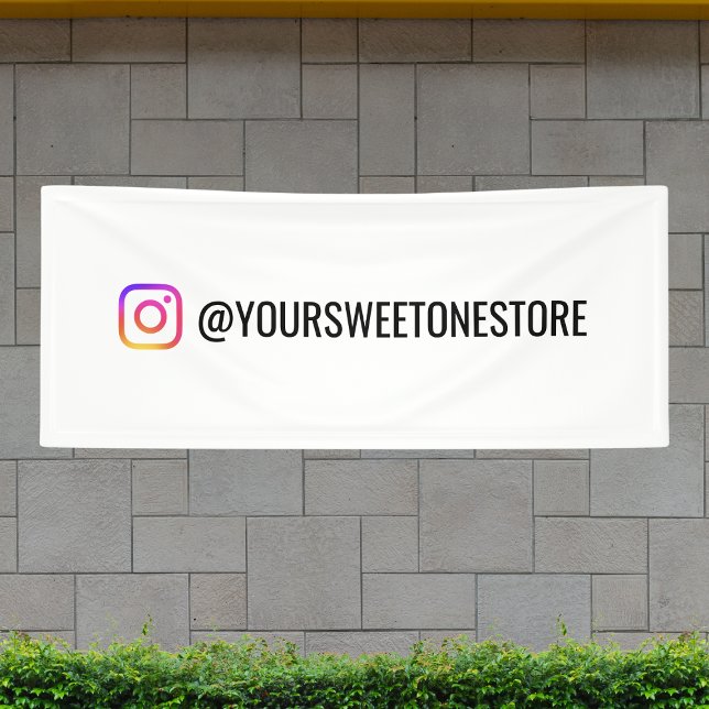 Dein Instagram-Name & Social-Media-Icon-Promo Banner (Von Creator hochgeladen)