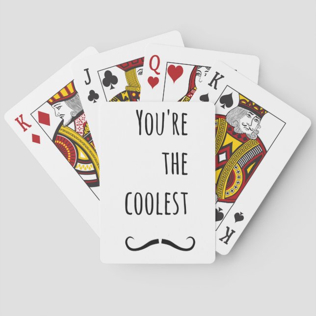 Dein ist der coolste Schnurrbart Spielkarten (Rückseite)