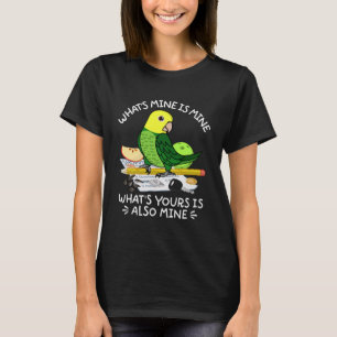 Dein ist Mein Papagei I Doppel Gelbkopf-Amazone T-Shirt