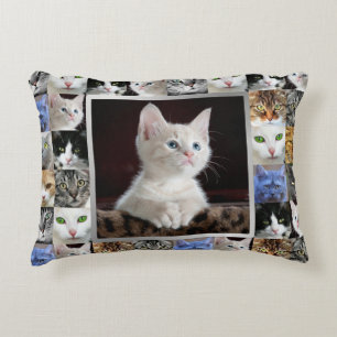 Dein Katzenfoto-individualisiertes Collage-Kissen Zierkissen