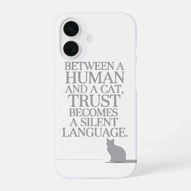 Dein Katzenfreund iPhone 16 Hülle (Rückseite)