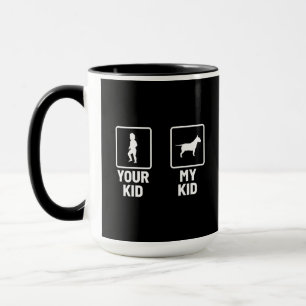 Dein Kind, mein Kind, mein kleiner Funny Bull Terr Tasse