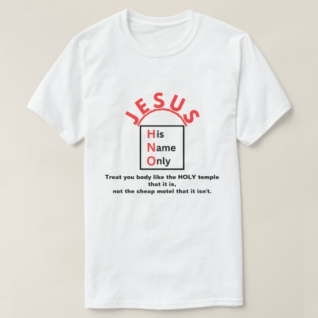 Dein Körper ist ein Tempel T-Shirt (Design vorne)