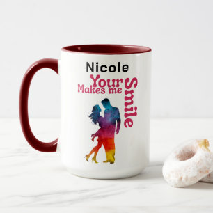 Dein Lächeln lässt mich lächeln I Valentinstag Ges Tasse