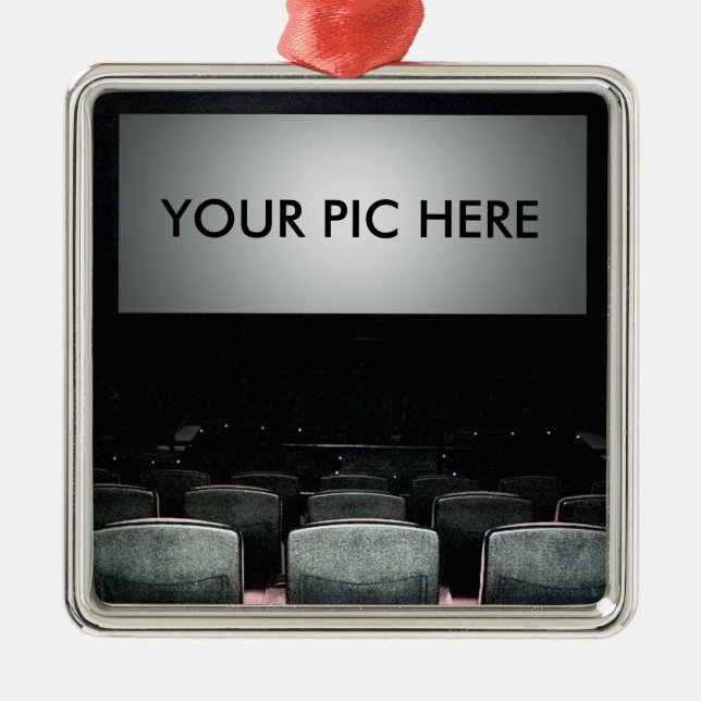 Dein Leben im Kino Silbernes Ornament (Vorne)