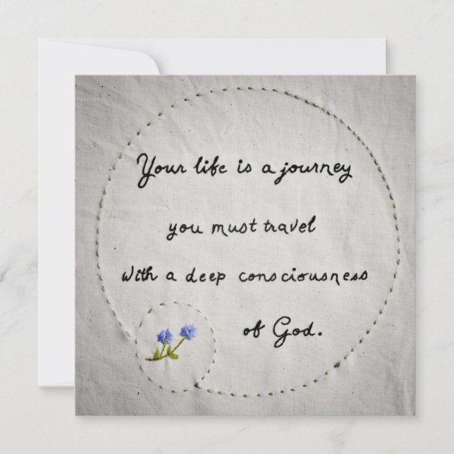 Dein Leben ist eine Reise Karte (Vorderseite)