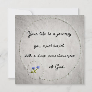 Dein Leben ist eine Reise Karte