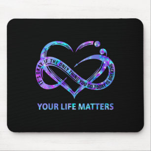 Dein Leben S Suizidpräventionsbewusstsein Männer F Mousepad
