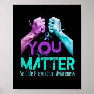Dein Leben Wähle Weiterzumachen Selbstmordpräventi Poster