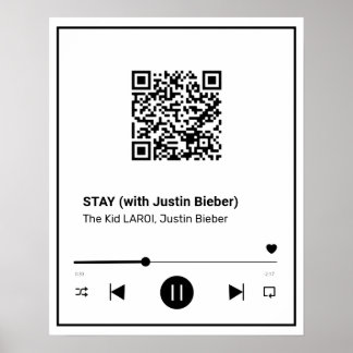 Dein Lieblingslied auf einem Poster