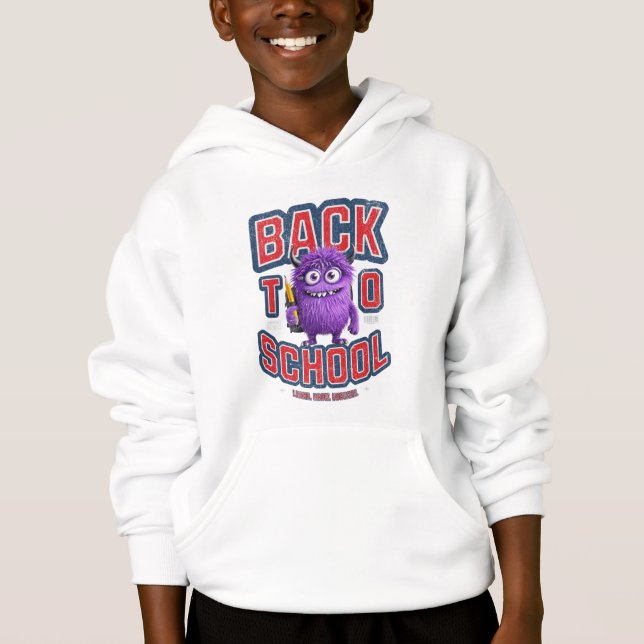 Dein lila Monster-Schulguide! Hoodie (Vorderseite)