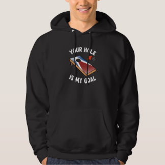 Dein Loch ist mein Ziel Bean Bag Cornhole Wurf Tea Hoodie