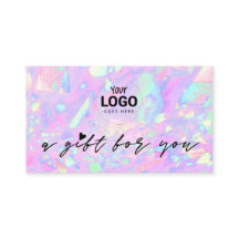 Dein Logo Pink Opal inspiriertes Geschenkgutschein