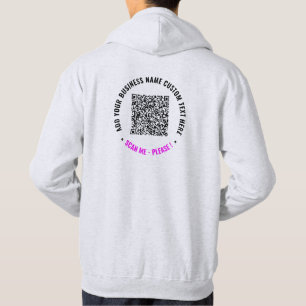 Dein Marken-Hoodie mit QR-Code und Text Hoodie