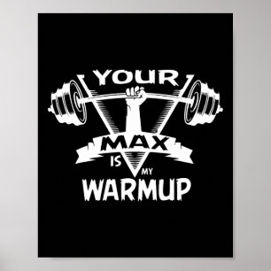 Dein Max ist mein Warmup-Geschenkkoffer Poster