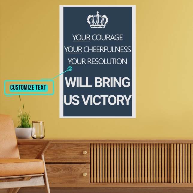 Dein Mut Deine Freude Vintag britisch Poster (All these years later these vintage posters still inspire in our modern times. )