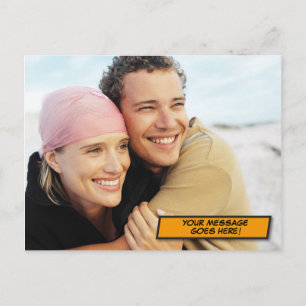 Dein Nachrichtenfoto Spaß Retro Comic Buch Pop Art Postkarte