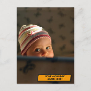 Dein Nachrichtenfoto Spaß Retro Comic Buch Pop Art Postkarte