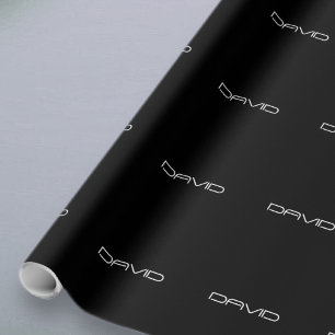 Dein Name   Cool Stylisierbarer, benutzerdefinierb Geschenkpapier