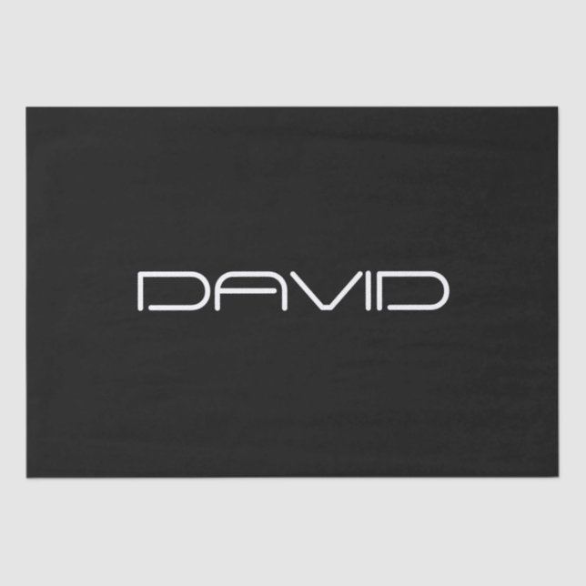 Dein Name | Cool Stylisierbarer, benutzerdefinierb Seidenpapier (Vorderseite)