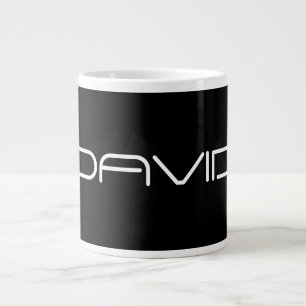 Dein Name Cooler stilisierter anpassbarer Text Jumbo-Tasse