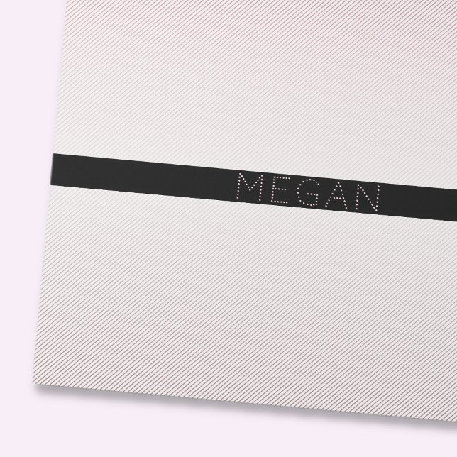 Dein Name | Dünnweiß und sublette Rose Ombre Strei Geschenkpapier (Von Creator hochgeladen)