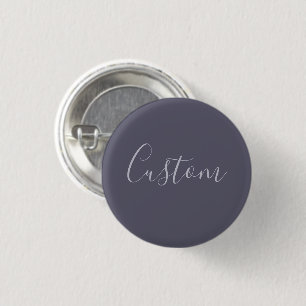 Dein Name   Elegante Lavendel-Schrift auf nebligem Button