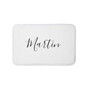Dein Name Elegante Schrift Badematte