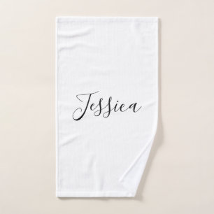 Dein Name   Elegantes Skript Handtuch