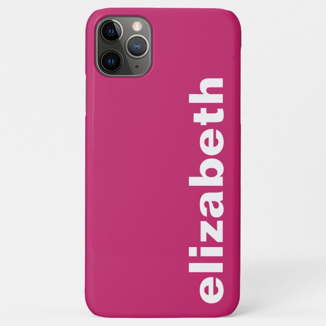 Dein Name Hot Pink Case-Mate iPhone Hülle (Rückseite)