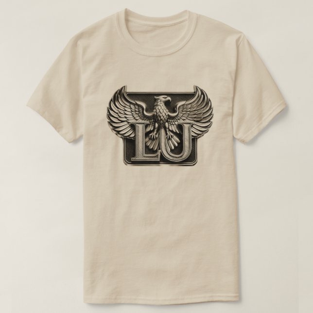 Dein Name ist Lu und hier ist dein Adler Design T-Shirt (Design vorne)