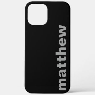 Dein Name Modern Schwarz Case-Mate iPhone Hülle