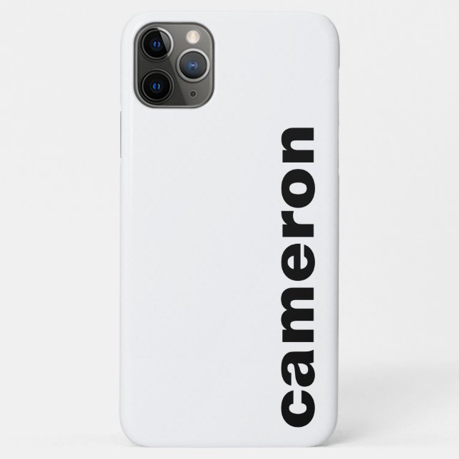 Dein Name Modern Weiß Case-Mate iPhone Hülle (Rückseite)