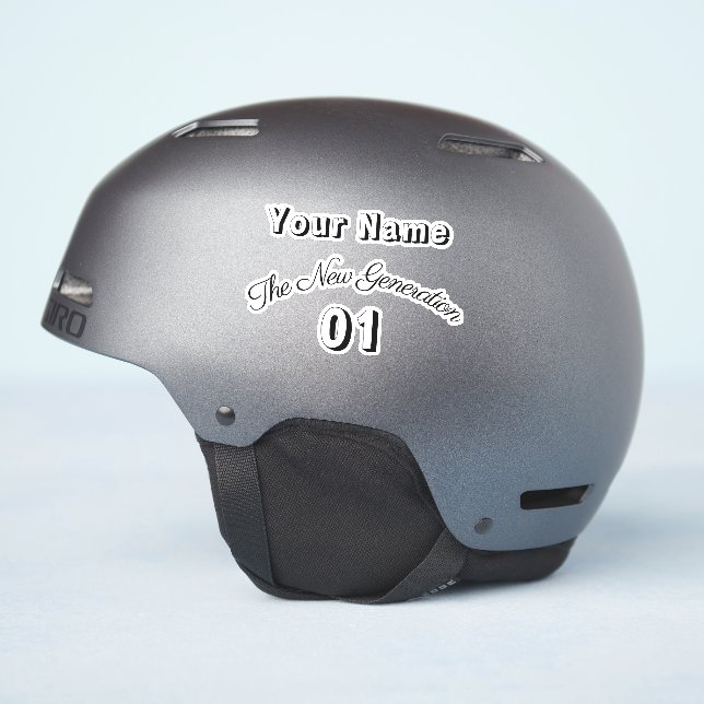 "Dein Name" - The New Generation 01 -  Aufkleber (Helmseite)