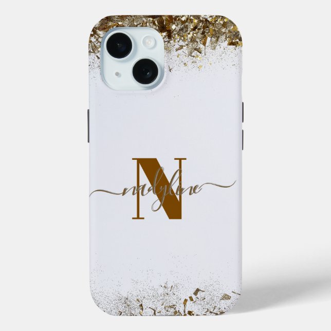Dein Name und Anfangsbuchstabe personalisieren Case-Mate iPhone Hülle (Rückseite)