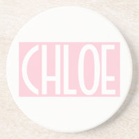 Dein Name | Weißer Text auf hellrosa