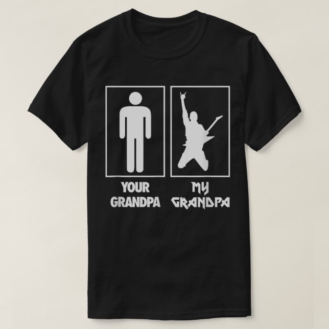 Dein Opa meine Opa-Gitarre T-Shirt (Design vorne)