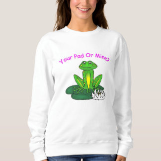 Dein Pad oder Meins - Frauen Langarmshirt weiß Sweatshirt