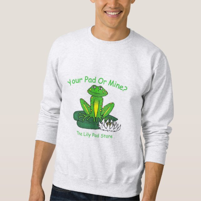 Dein Pad oder Meins - Herren Hellgrau Sweatshirt (Vorderseite)