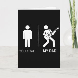 Dein Papa Mein Papa Gitarrist Künstler Byss Gitarr Karte