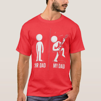 Dein Papa Mein Papa Lustiger Vater Musik Gitarre S T-Shirt