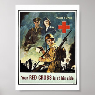 Dein Rotes Kreuz ist an seiner Seite Poster