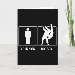 Dein Sohn Mein Sohn Judo Karate Stolz Karte