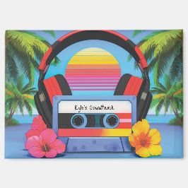 Dein Soundtrack-Magnet im tropischen Stil der 90er Magnet
