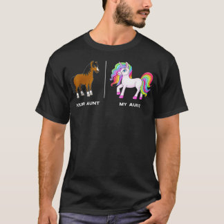 Dein Tante Pferd My Tante Unicorn Funny T-Shirt