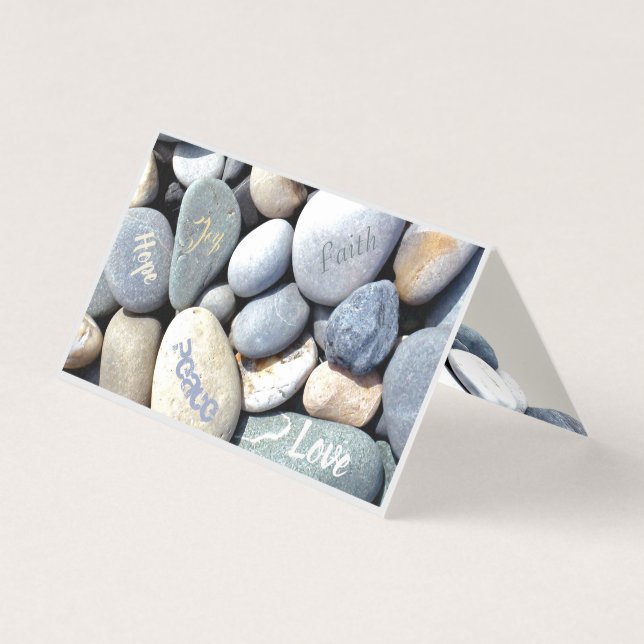 Dein Text Joy Hope Peace Faith Liebe Kies (Vorderseite)