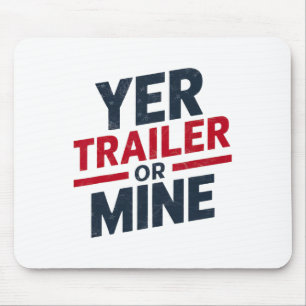 Dein Trailer Oder Meiner Lustig Usa 4. Juli White Mousepad