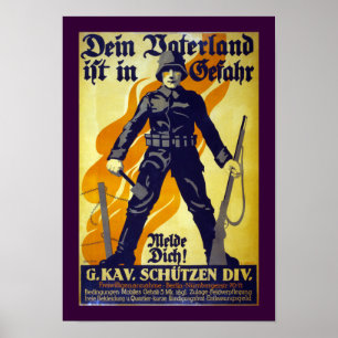 Dein Vaterland ist in Gefahr (Grenze) Poster